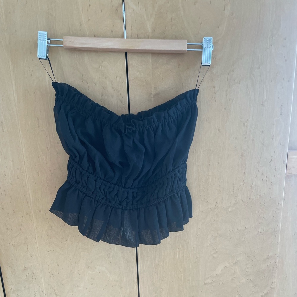 NWT WAYF black tube top size s